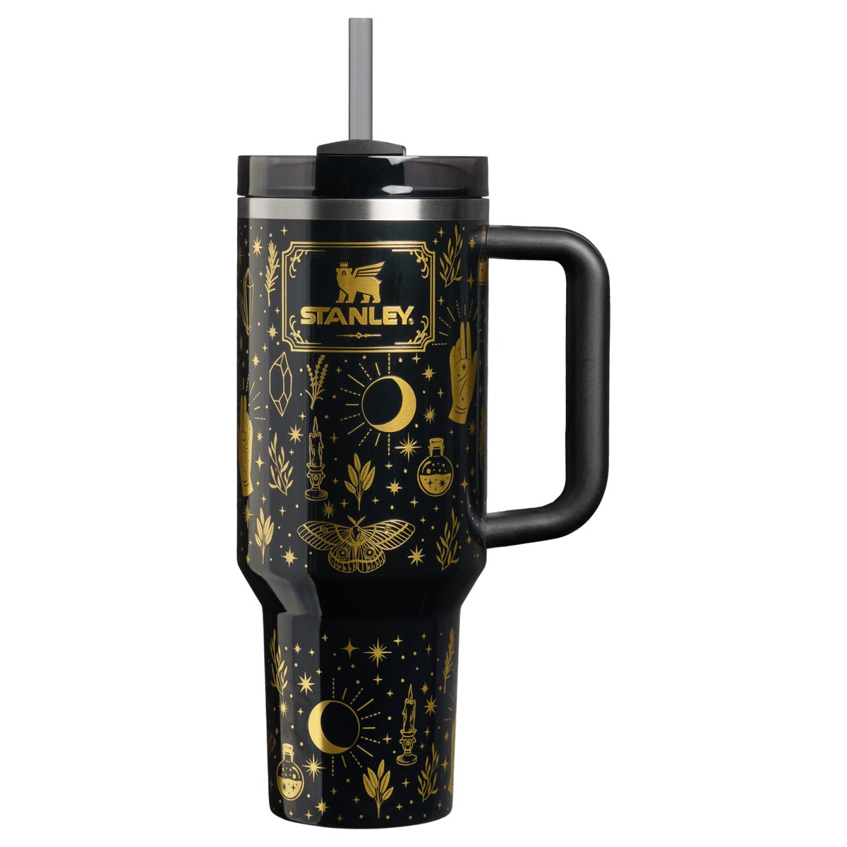 Stanley Halloween Quencher H2.0 FlowState Tumbler 40 oz in Black Magic limited edition Stanley Halloween Collection