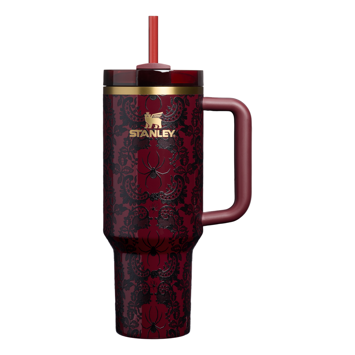Stanley Halloween Quencher H2.0 FlowState Tumbler 40 oz in Bordeaux Lace limited edition Stanley Halloween Collection