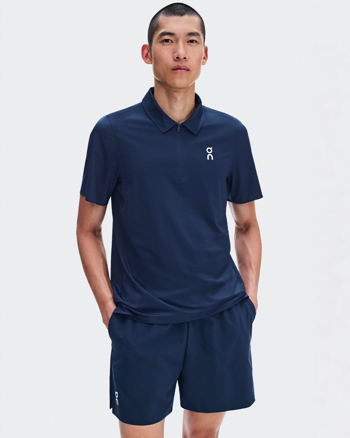 On Men's Court Polo Inkwell – official product gallery image 6