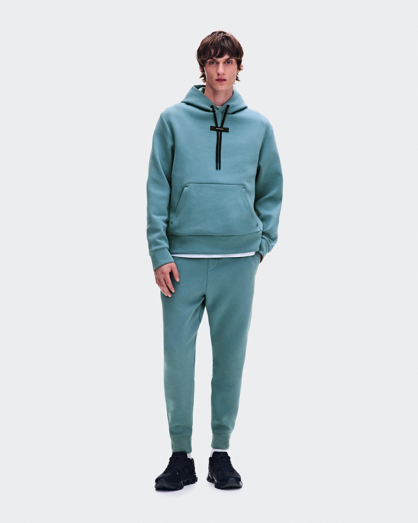 On Focus Tech Hoodie - Men's High-Performance Hoodie - Agave