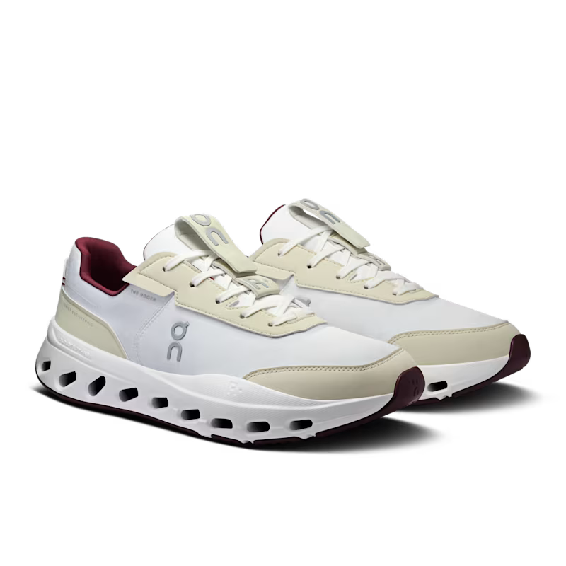 On The Roger Wildcard Men's Shoes - Ivory Maroon