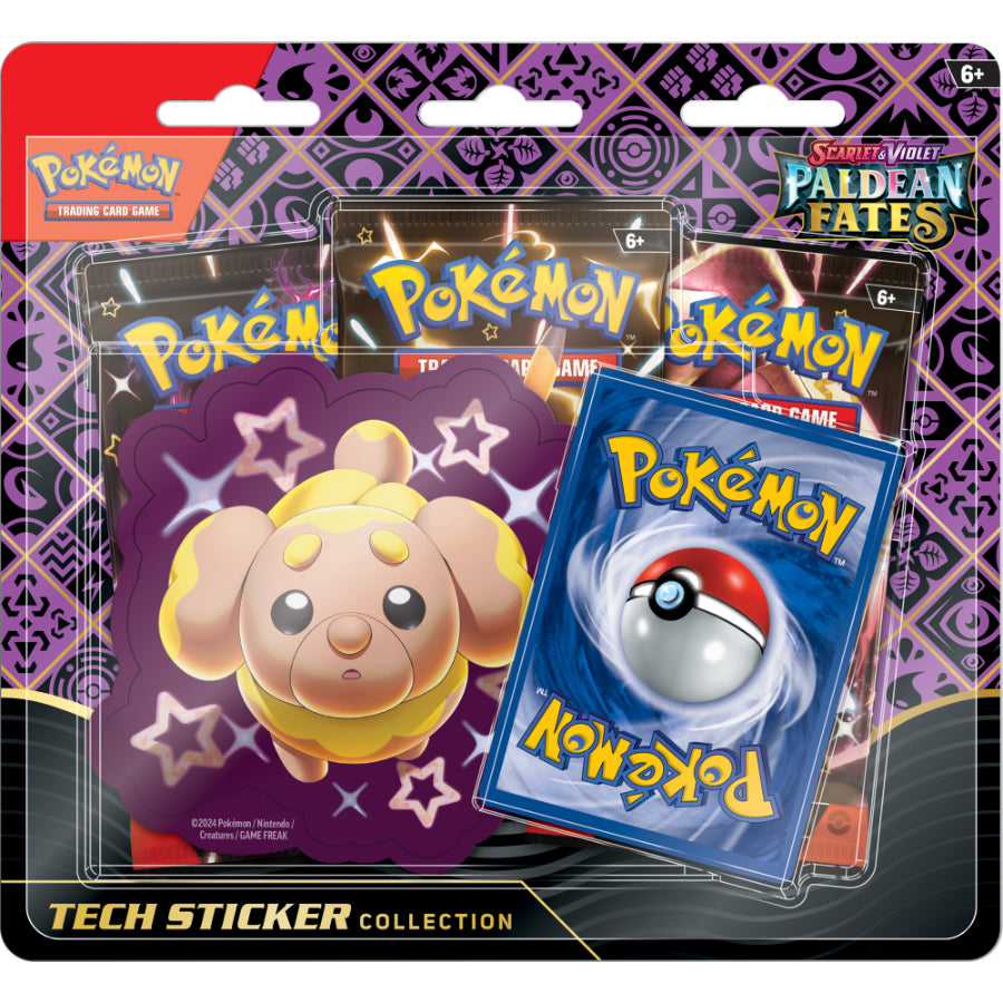 Pokémon TCG: Scarlet & Violet 4.5 – Paldean Fates Tech Sticker Blister (Single Pack)