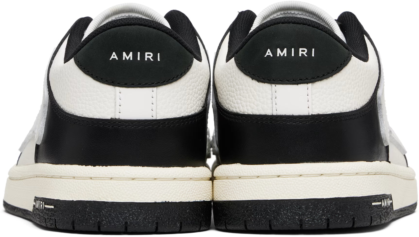 AMIRI Black & White Skel-Top Low Sneakers Variant 3