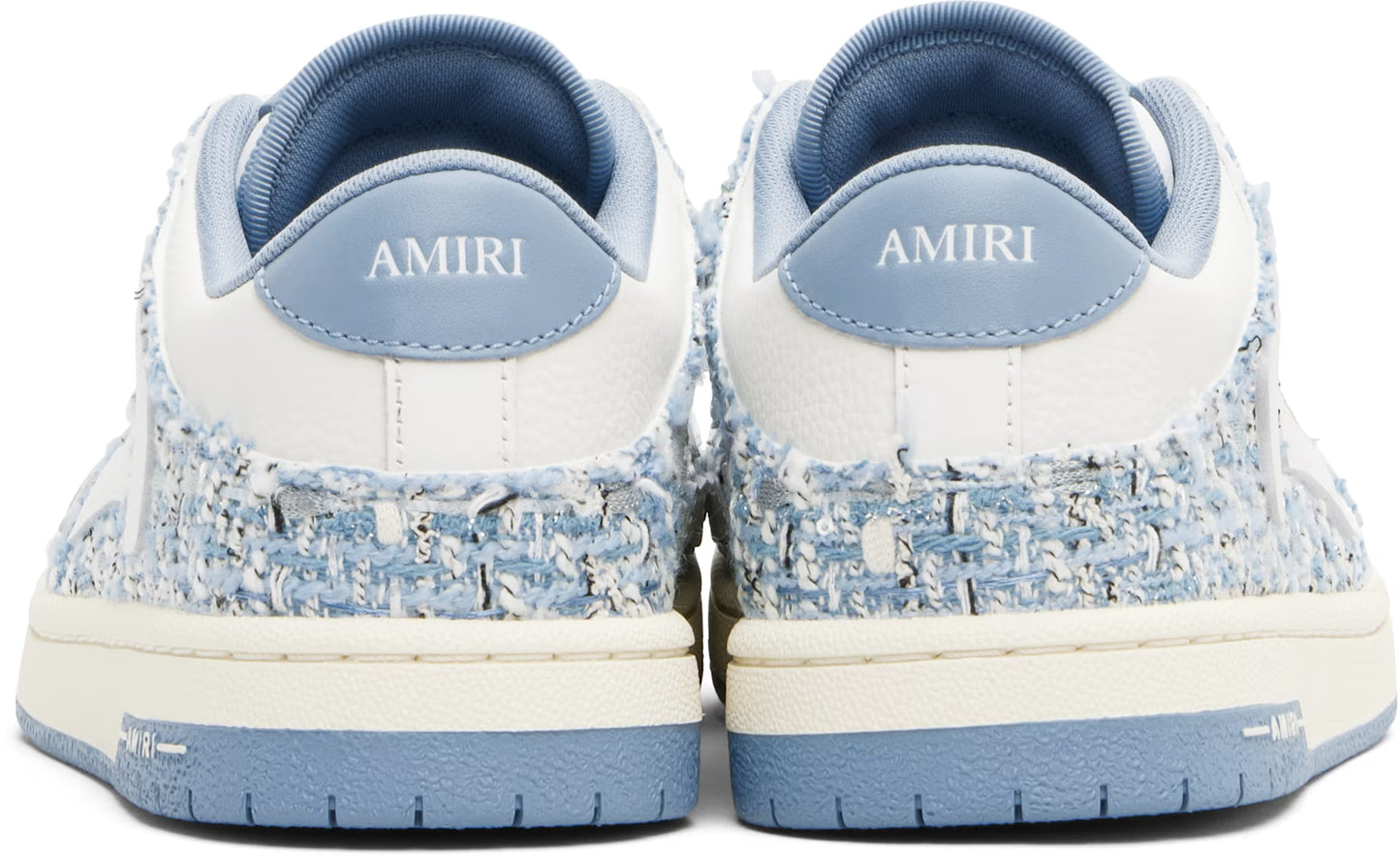 AMIRI Blue Bouclé Skel-Top Low Sneakers