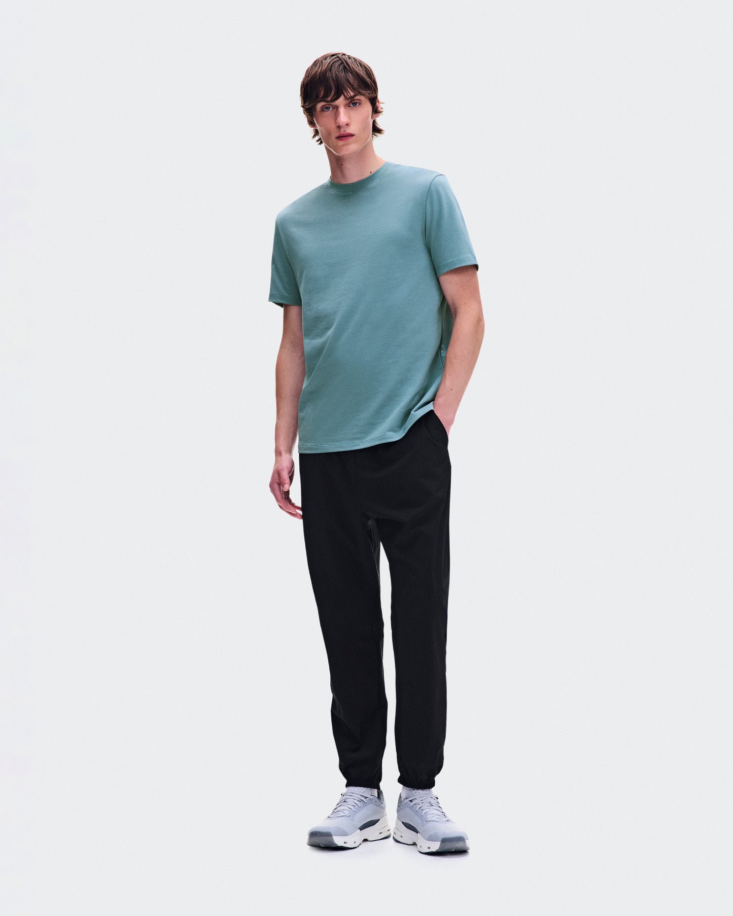 On Focus-T - Men's Versatile Workout Top - Agave