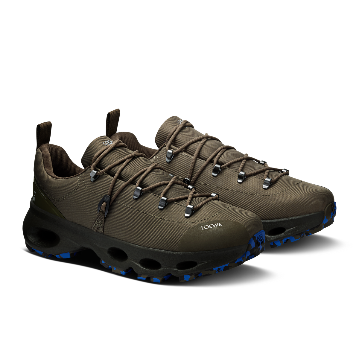 On × LOEWE Cloudsolo Hiker men's Dark Khaki shoe – official gallery image 6