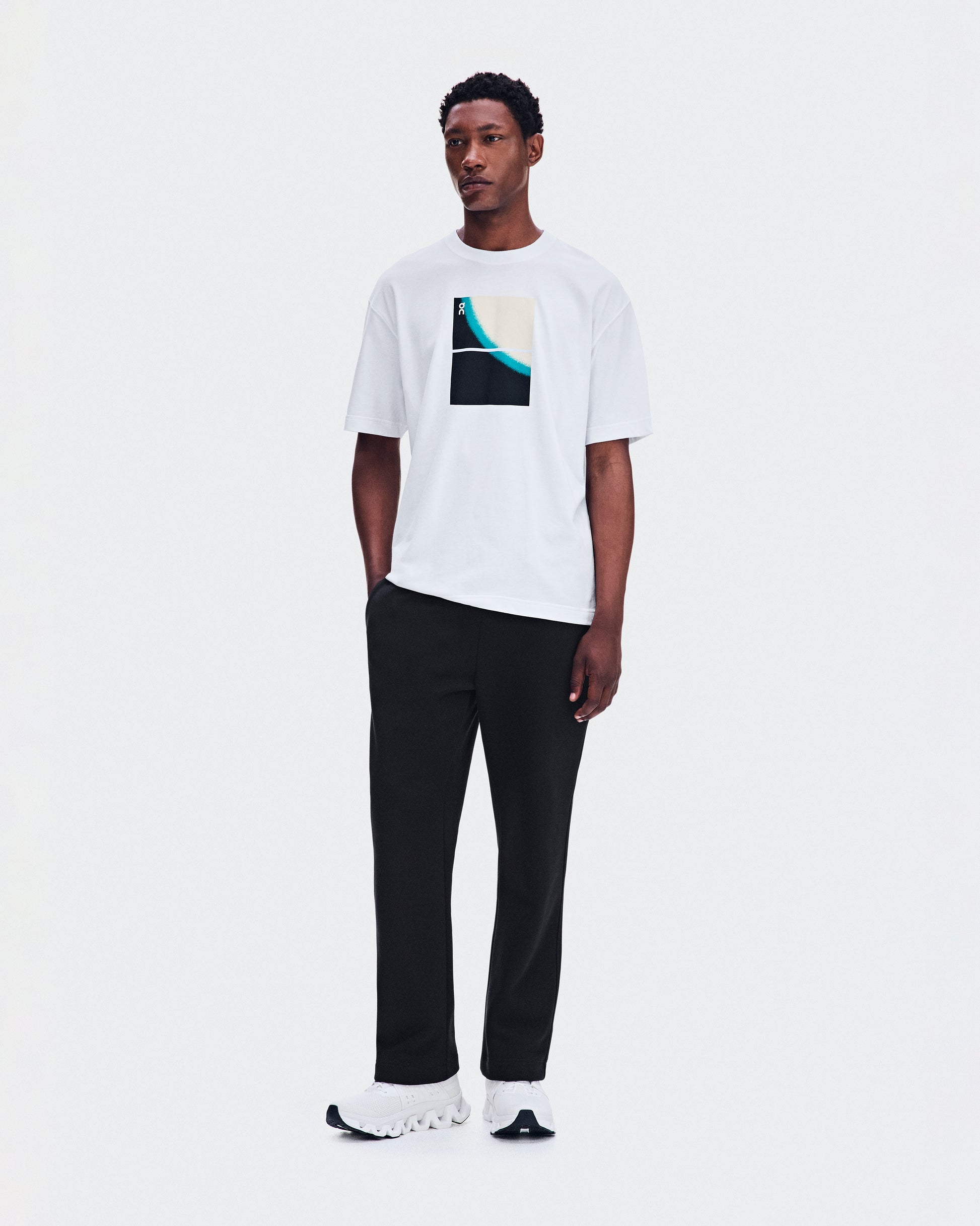 On Club-T Swing - Men's Everyday Graphic Tee - White