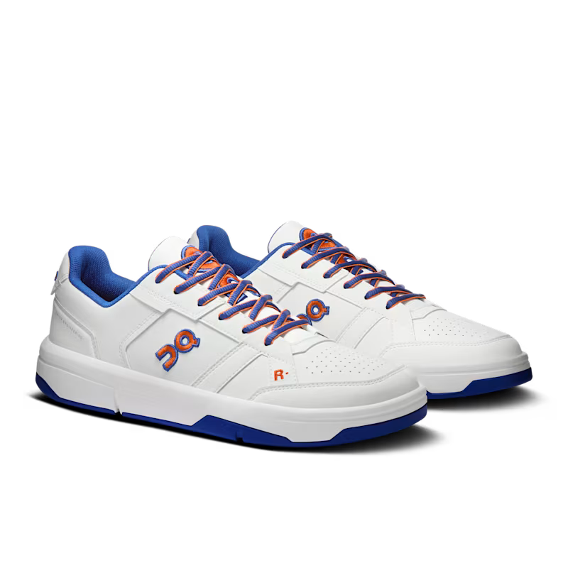 On THE ROGER Clubhouse Varsity Men's Shoes - White Indigo