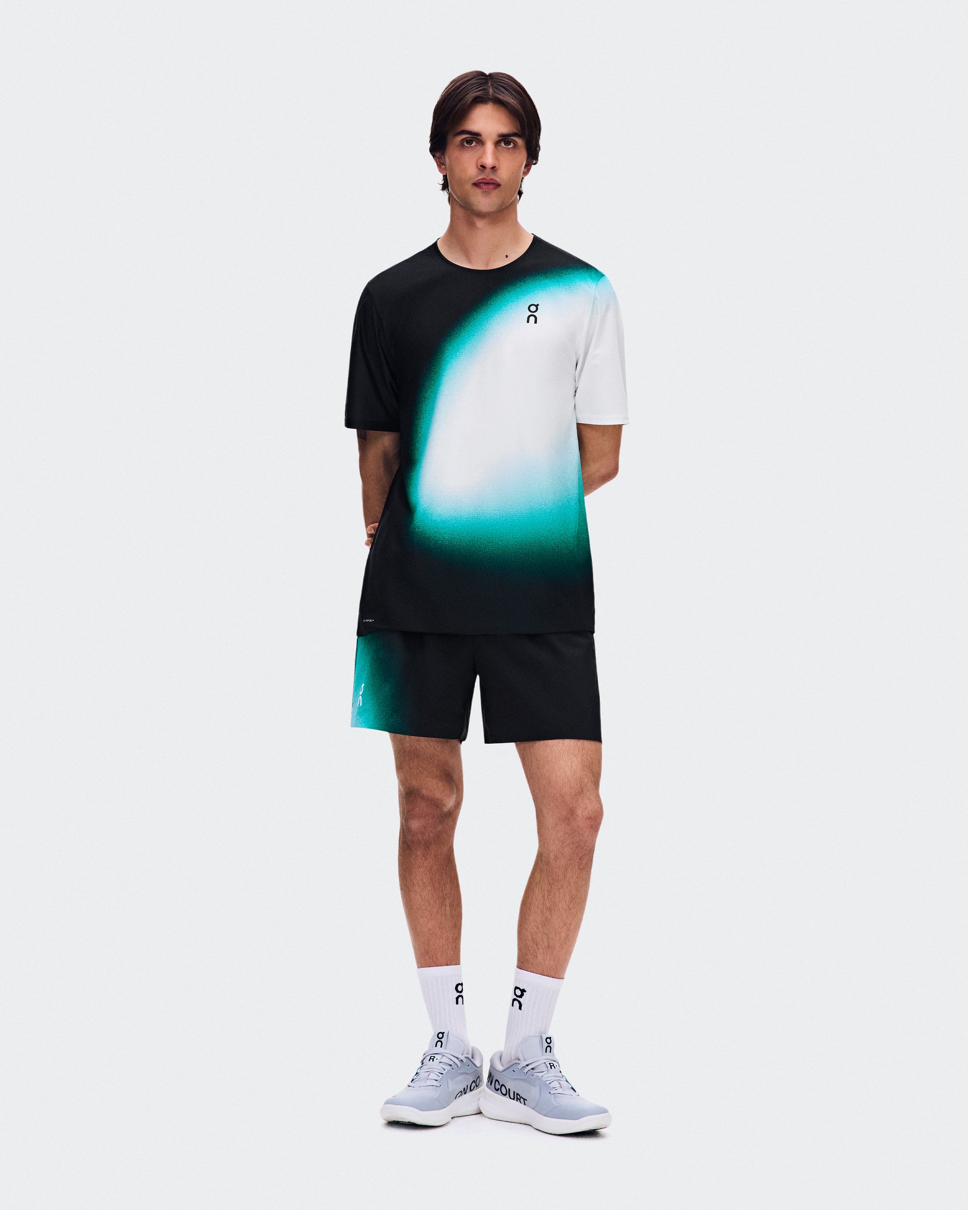 On 5" Court Shorts Swing - Men's Tennis Shorts - Black / Neem