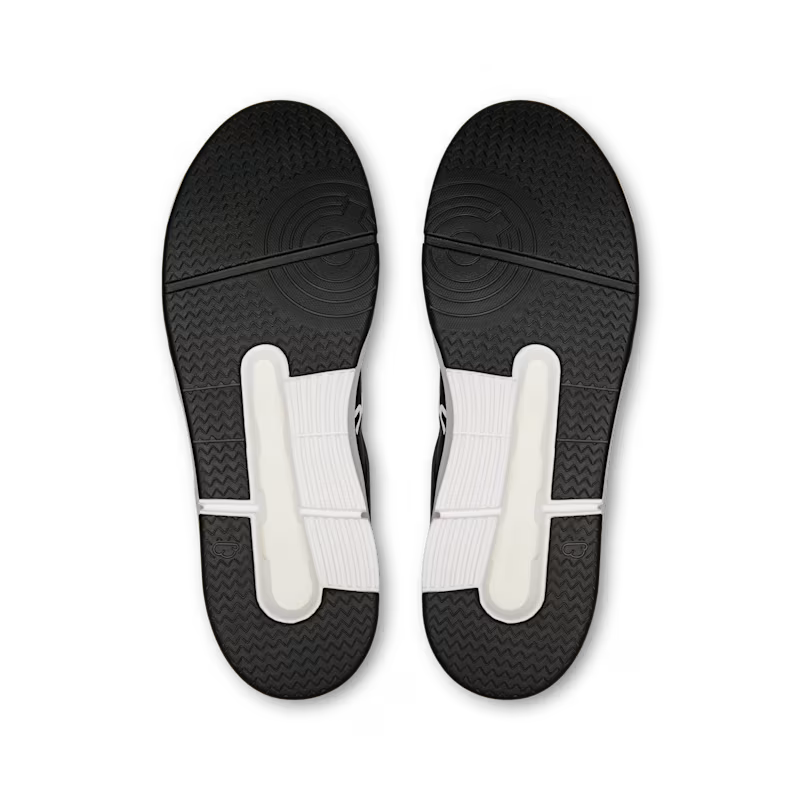 On THE ROGER Clubhouse Men's Shoes - Black White