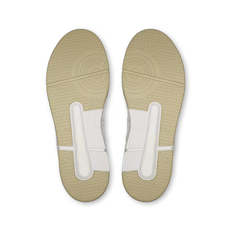 On THE ROGER Clubhouse Men's Shoes - White Olive