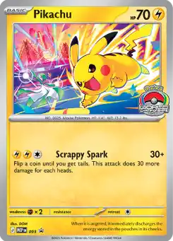 Pikachu MEP 093 Pokemon World Championships 2026 EB Games GameStop standard promo card
