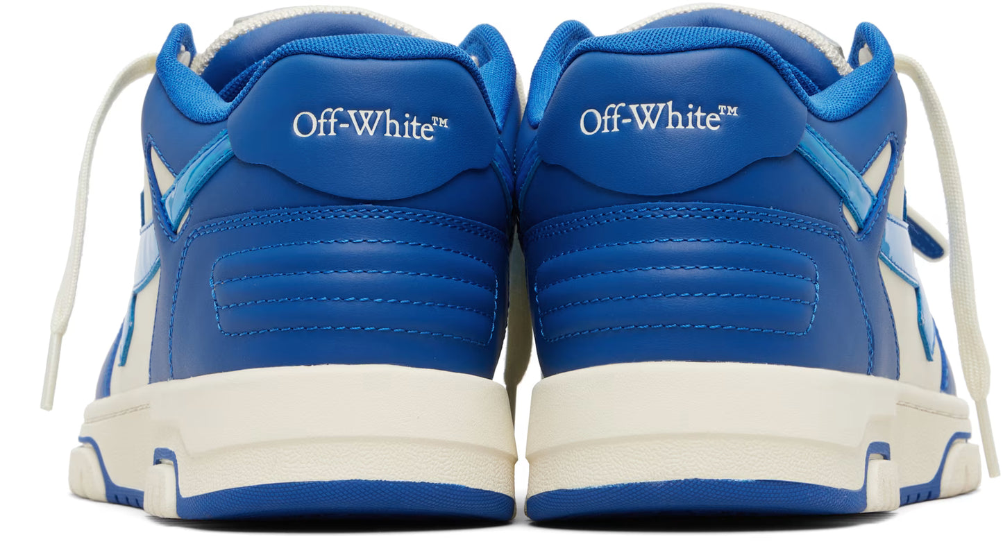Off-White Out Of Office Metallic Arrow Sneakers – Beige / Blue