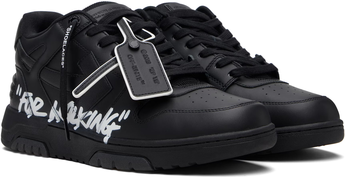 Off-White Out Of Office For Walking Sneakers – Black