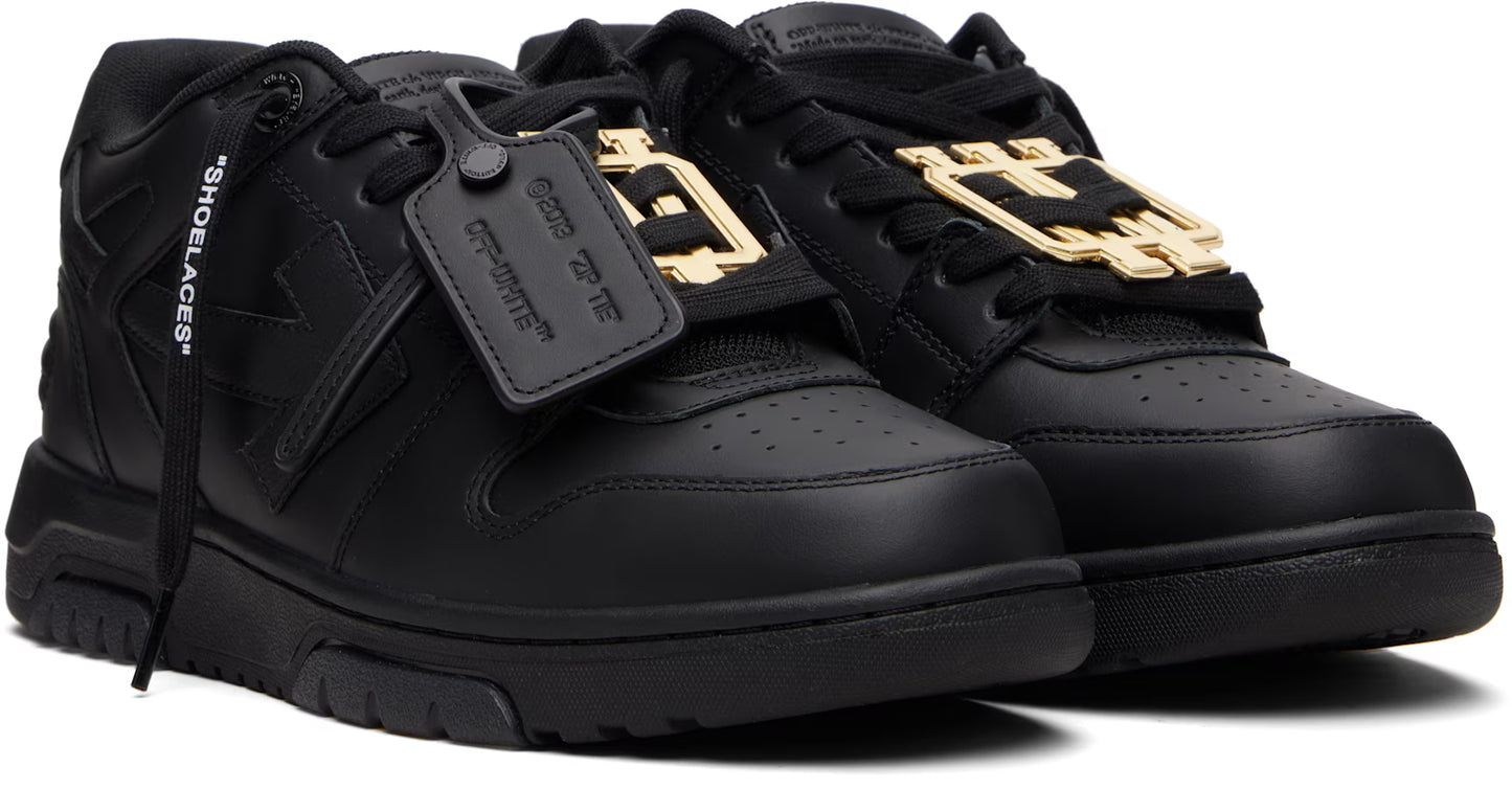 Off-White Out Of Office Metallic Hardware Sneakers – Black
