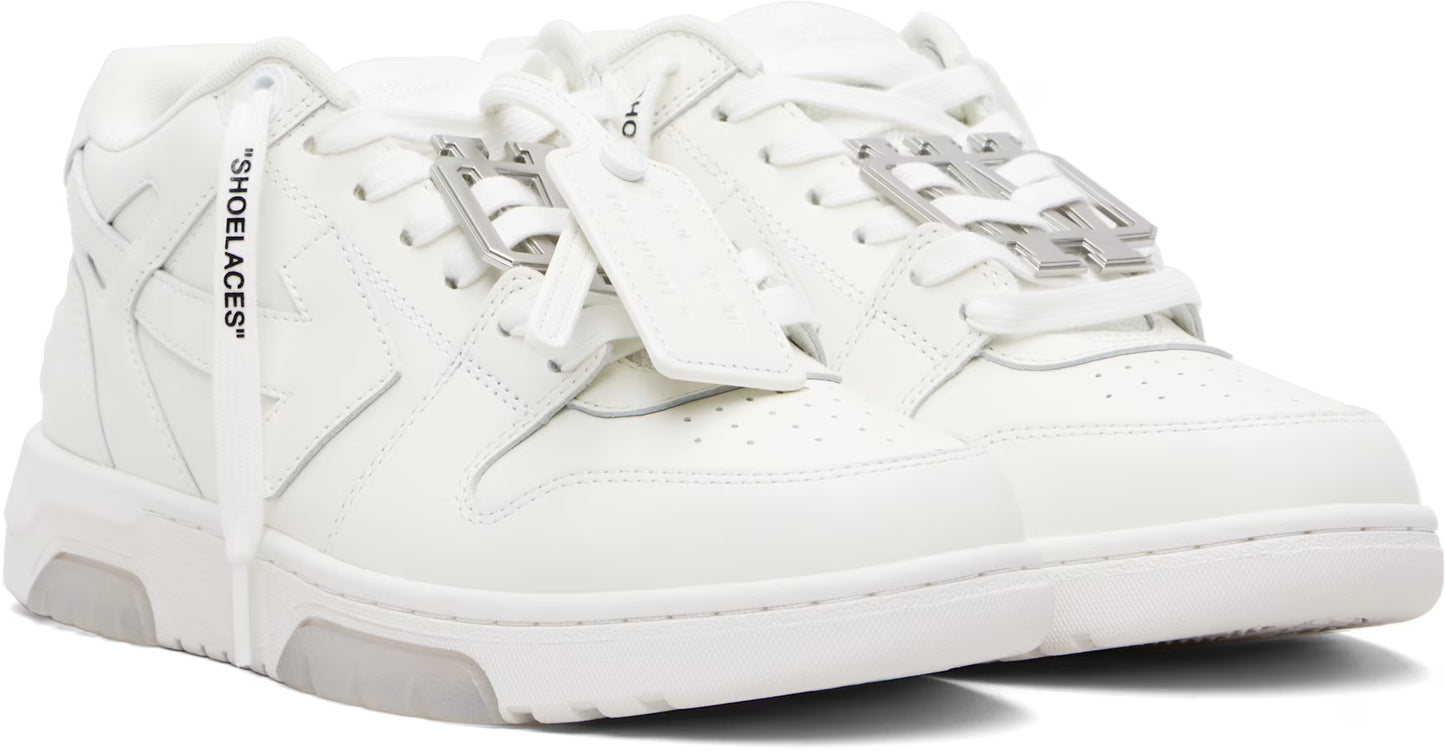Off-White Out Of Office Metallic Hardware Sneakers – White