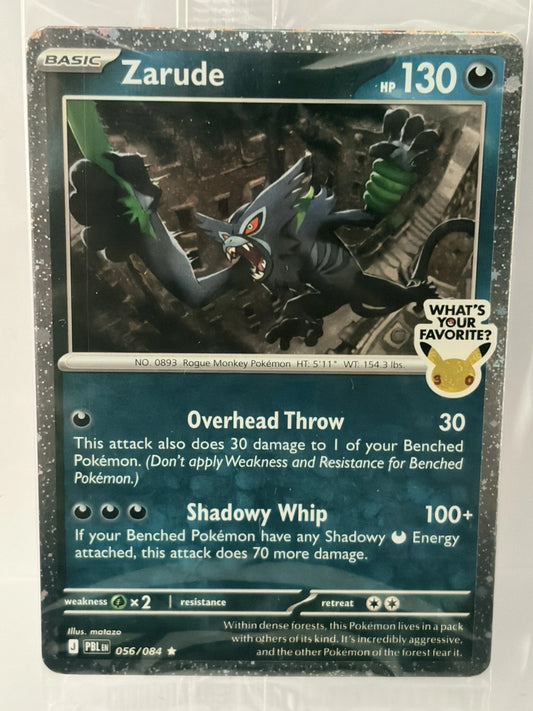 Zarude 056 Stamped Promo – Pokémon TCG