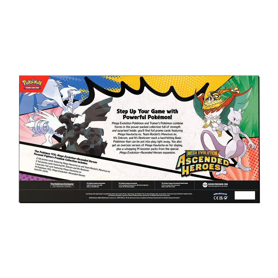 Pokémon TCG: Mega Evolution – Ascended Heroes Focused Fighters Premium Collection (Sam's Club Exclusive)