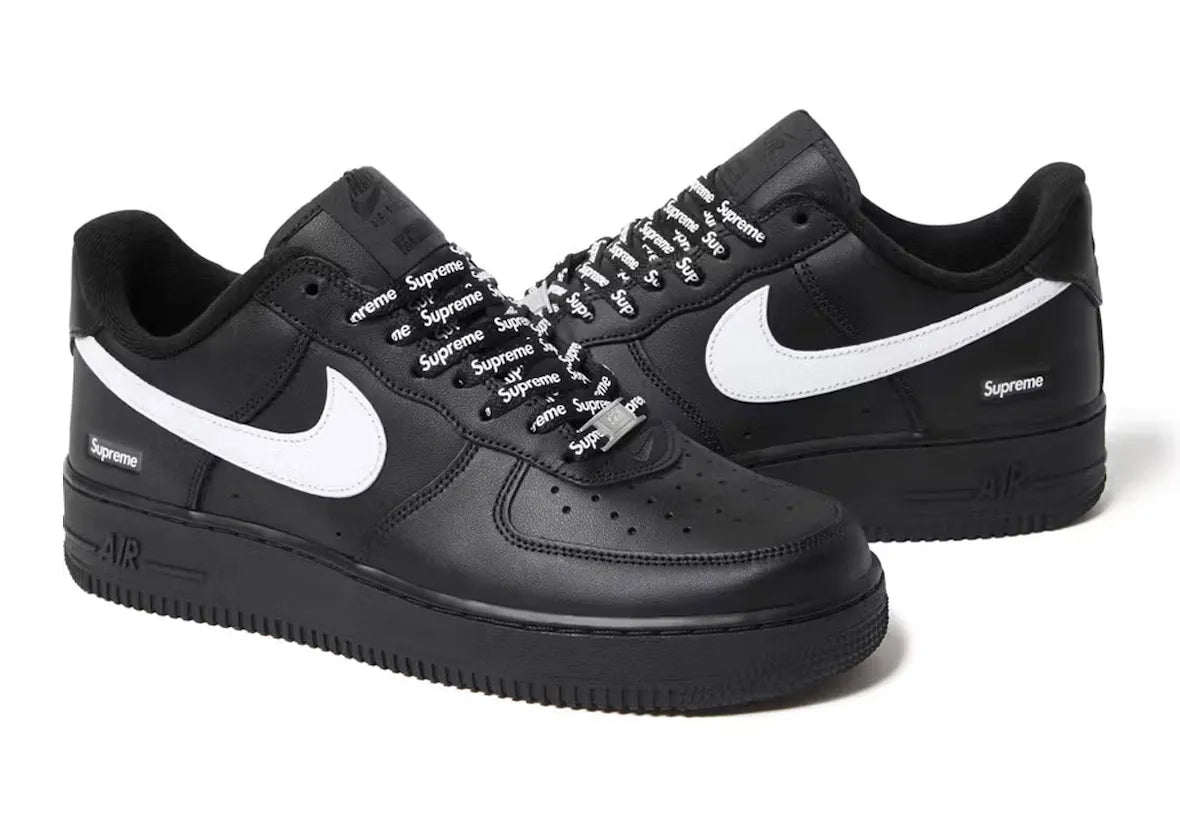 Supreme x Nike Air Force 1 Low “Black/White” (Fall 2025)