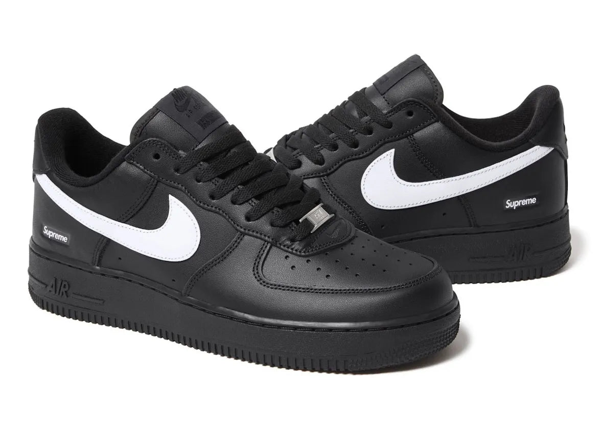 Supreme x Nike Air Force 1 Low “Black/White” (Fall 2025)