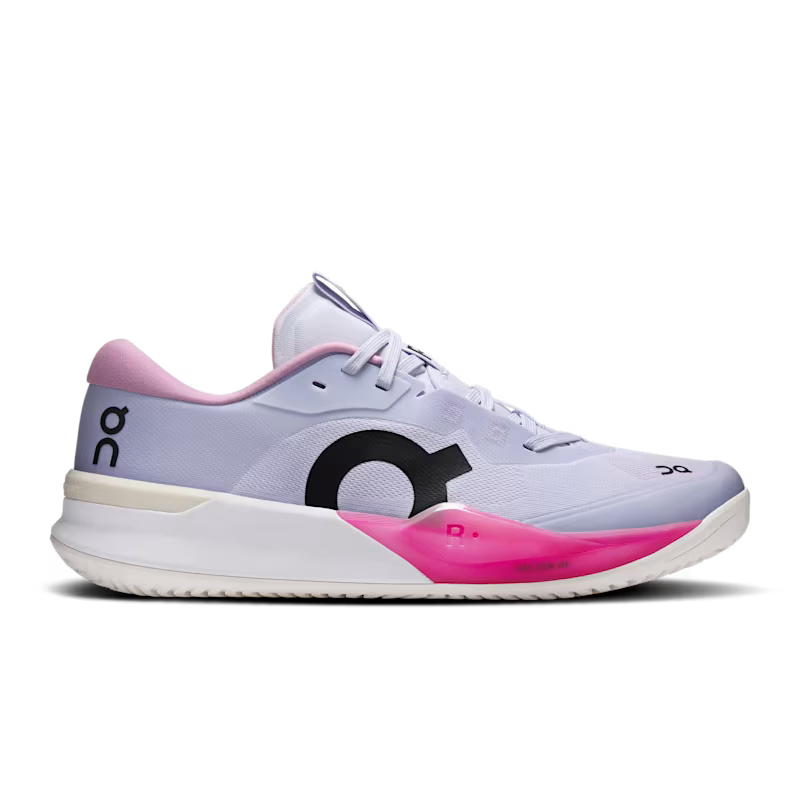 On THE ROGER Pro 3 Clay Men's Shoes - White Flame