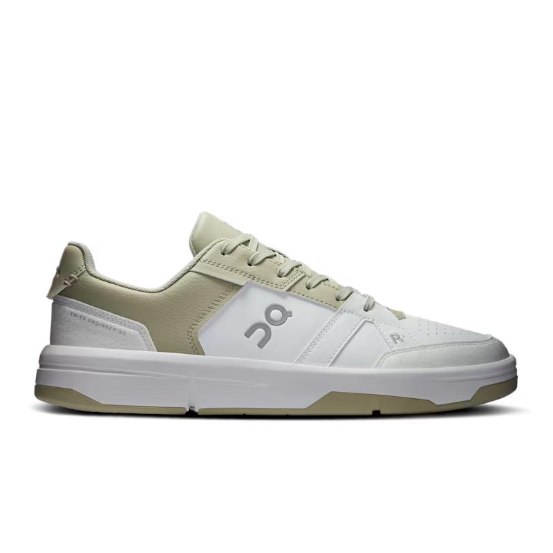 On THE ROGER Clubhouse Men's Shoes - White Olive